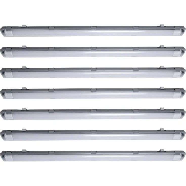 7er Set LED Wannenleuchten, 4000 Lumen, kaltweiß, L 156 cm VT-15022