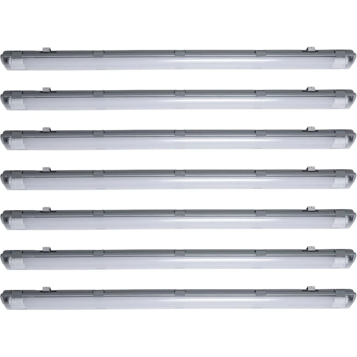 7er Set LED Wannenleuchten, 4000 Lumen, kaltweiß, L 156 cm VT-15022 – Bild 1