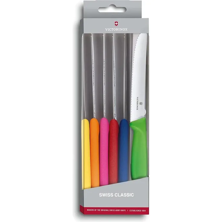 Victorinox Swiss Classic Tafelmesser 6 tlg. bunt