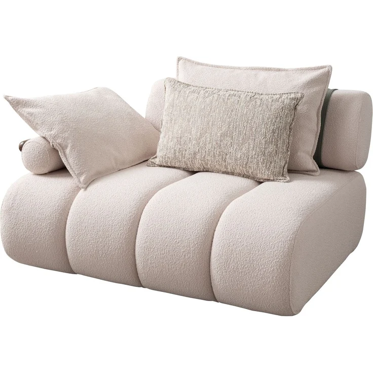 Sitzgruppe/Sofa Set - Wohnzimmergarnitur "Luccani" 3 Sitzer + Ecksofa + Mittelkonsole +1 Sitzer-White/Mintgrün – Bild 14