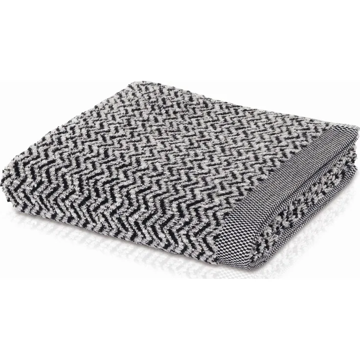 Möve Handtuch Brooklyn, Walkfrottier (1-St), mit Zick-Zack-Muster, Made in Germany
