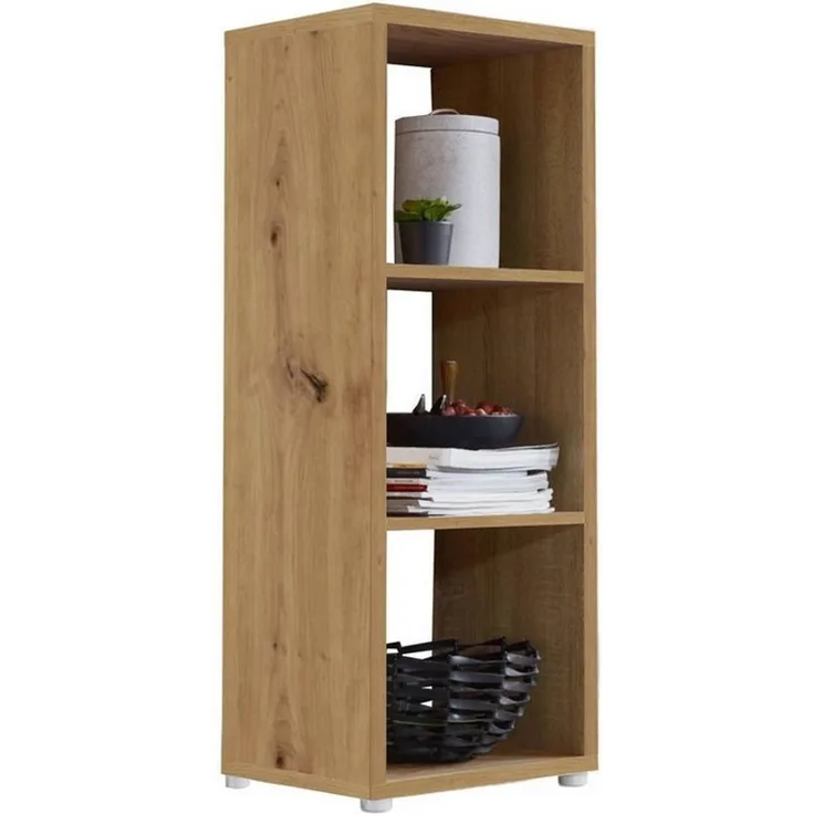 BMG Möbel Standregal NIZZA, Aktenregal, Würfel, Säulen Regal mit 3 Fächern, Made in Germany