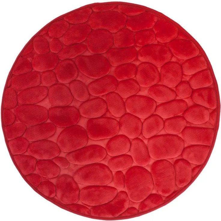 Euroshowers GmbH Badematte Badematte,rutschhemmend beschichtet, Polyester, rund, Badteppich