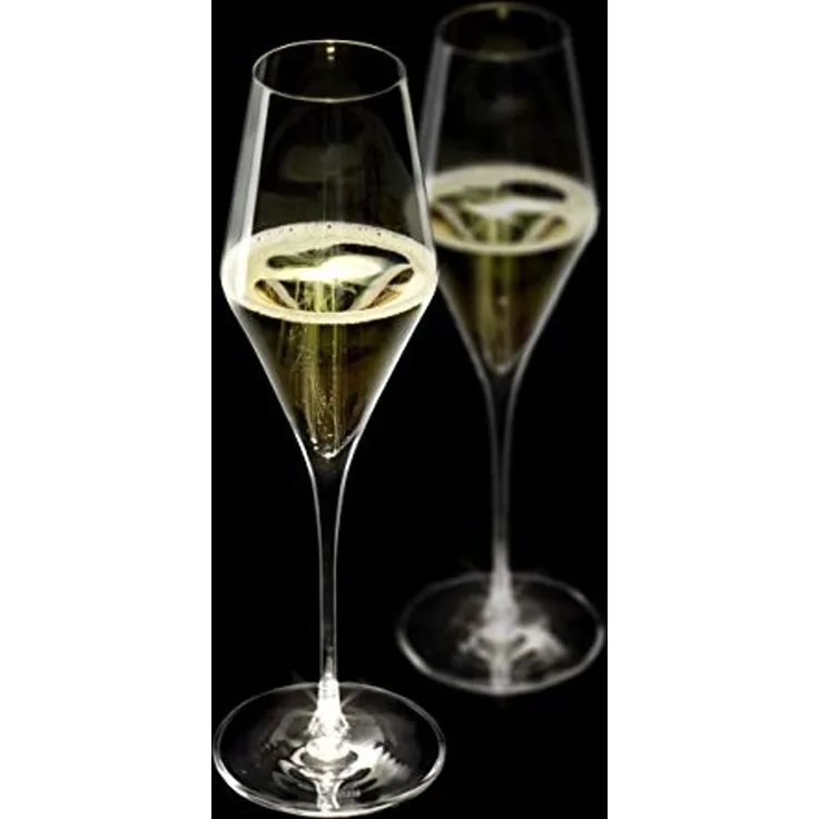 Stölzle Lausitz Highlight Champagnerglas mit leuchtendem Stiel 2er Set 290ml 2310029HL