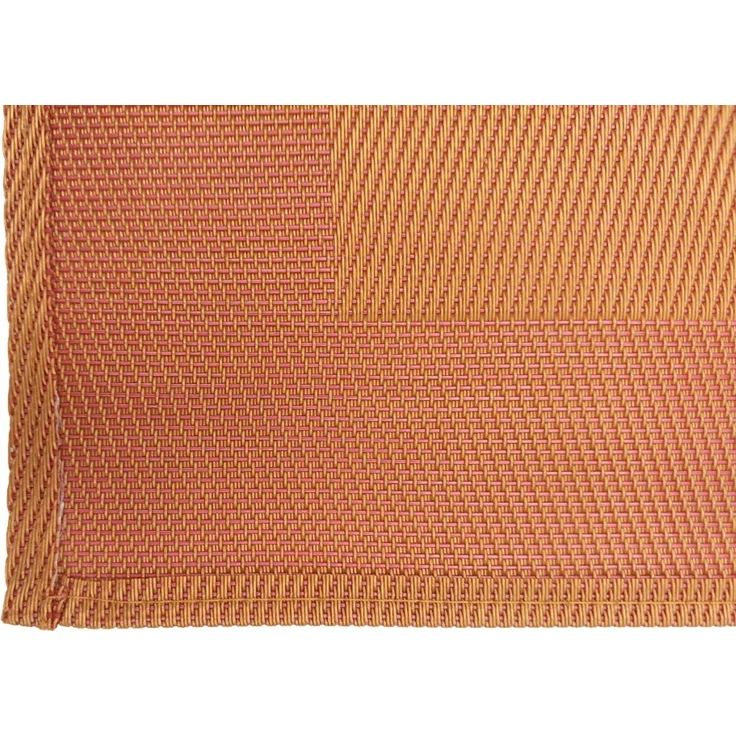 Platzdeckchen Tischset orange 32,5x45 cm PVC Polyester abwaschbar Platzmatte Tischunterlage moderne Tischmatte für Küche und Esszimmer – Bild 3