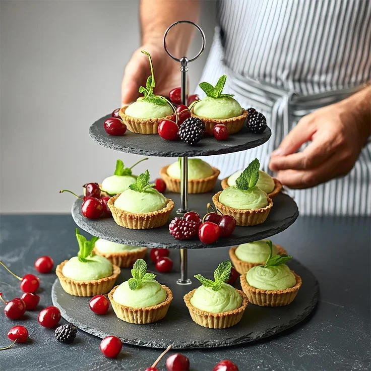 Dimono Etagere Deluxe Servier-Ständer, Schiefer Naturstein, (3-Etagen Servierschalen, Obst- & Gemüseschale), Servierschalen für Desserts, Obst, Gemüse, Süßes uvm. – Bild 5