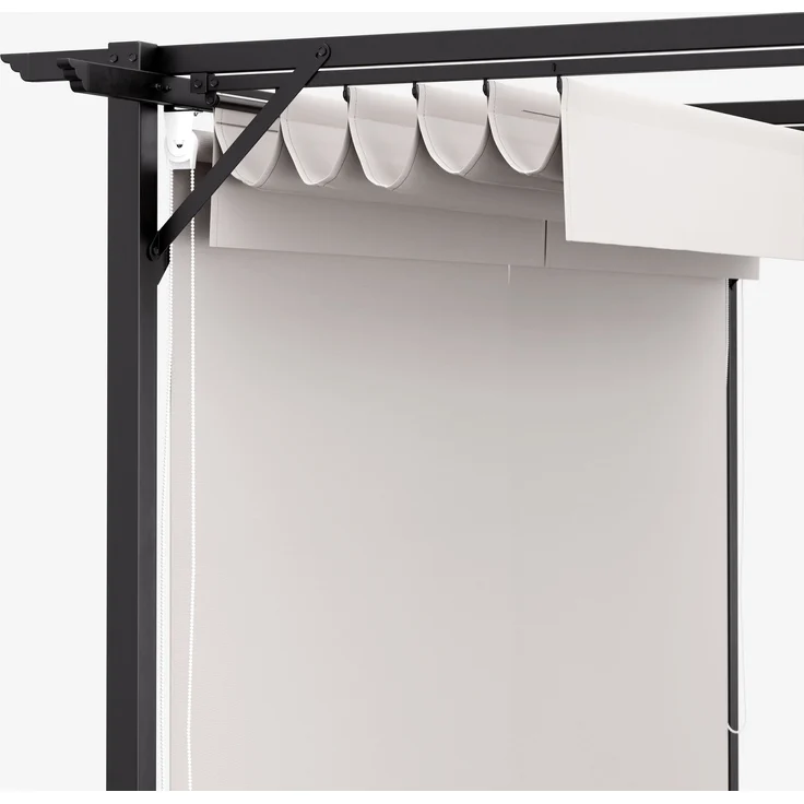 Blumfeldt Pavillon 3x3, Wasserdicht Stabil Winterfest, Pulverbeschichteter Stahlrahmen, Wetterfestes Polyesterdach, Seitliche Jalousien, Einfache Montage, Ganzjährig Nutzbar – Bild 6