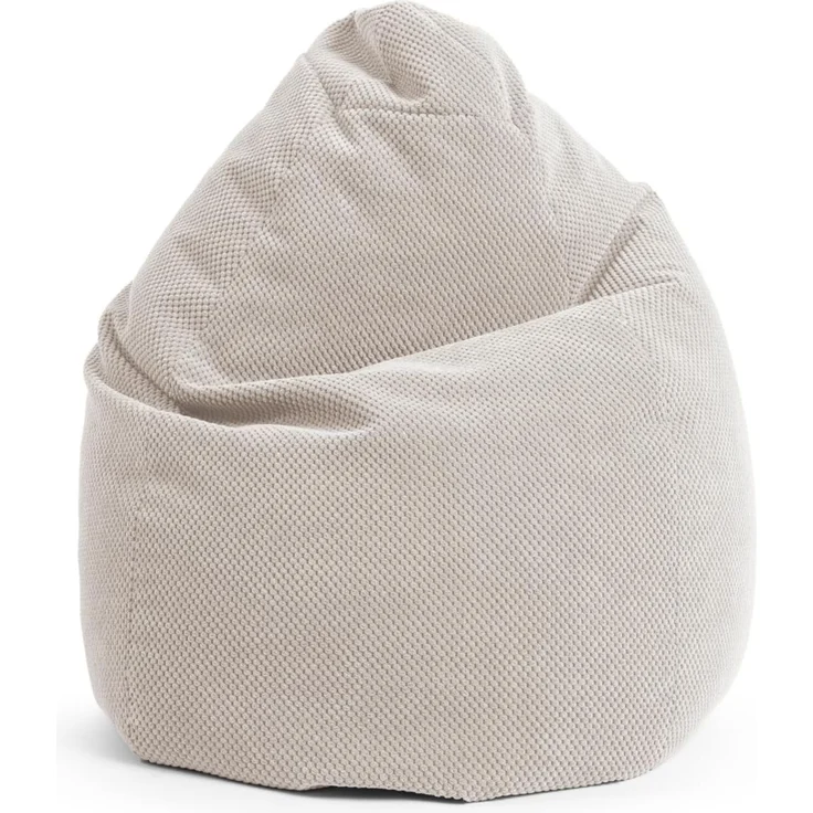 SITTING POINT only by MAGMA BeanBag COMODO XXL Sitzsack mit Plüsch aus 100% Polyester - 80x130cm, Hülle waschbar, Oeko-TEX Standard-Zertifiziert, natur – Bild 1