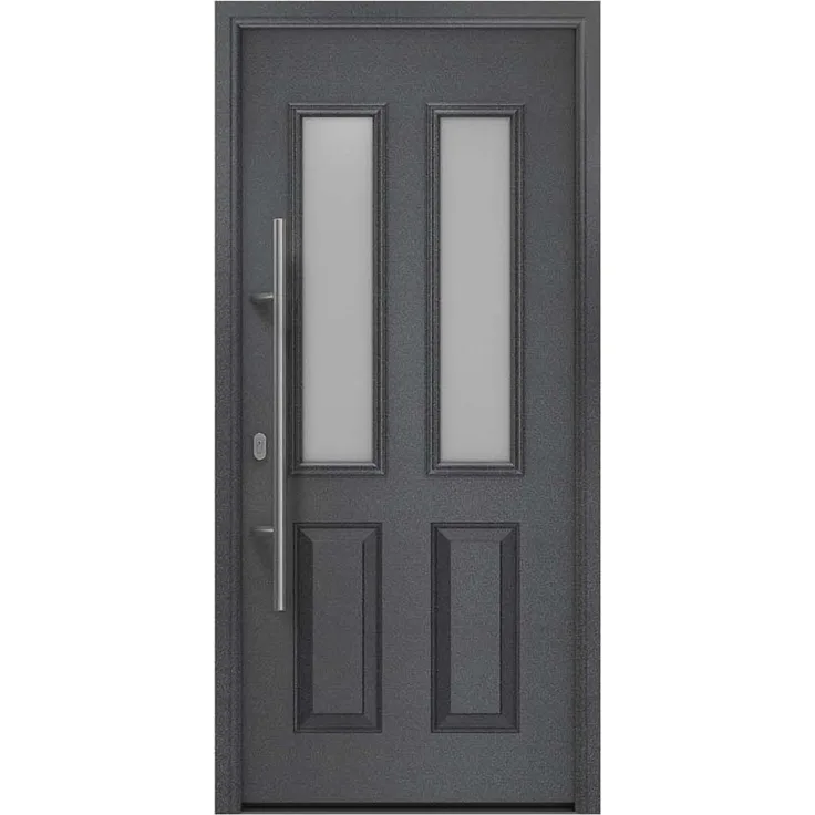Hörmann Ecostar Haustür "ISOPRO IP 410S", anthrazit metallic (CH 703), 110 x 210 cm (B x H),DIN Links