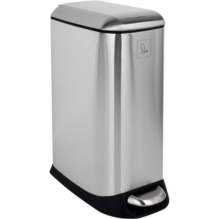 SVITA Mülleimer TS12, Treteimer, 12L, Softclose-Funktion, Edelstahl, Silber – Bild 4