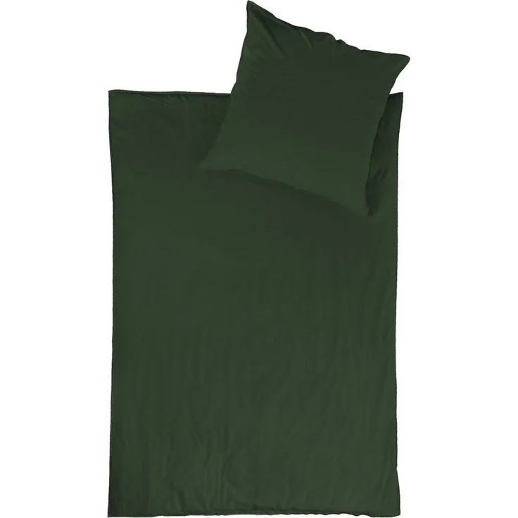 jilda-tex Bettwäsche Lissabon, Renforcé (Bio-Baumwolle), 2 teilig, unifarben, stonewashed und in vielen Farben
