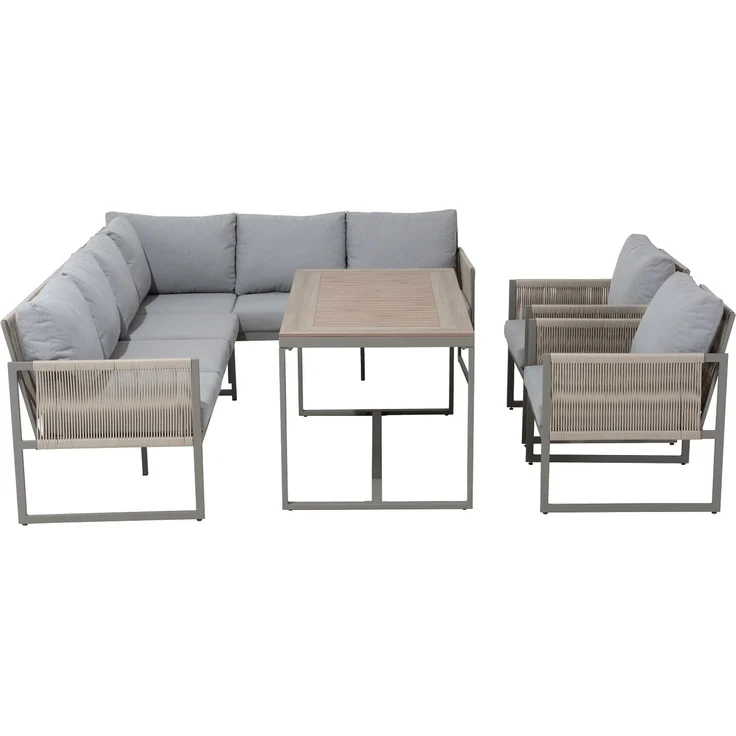 Gardissimo 'MARINA' Ecklounge, bis 8 Pers., Rope/Nonwood Beige/Anthrazit, 244,5 x 187 x 76,5 cm – Bild 8