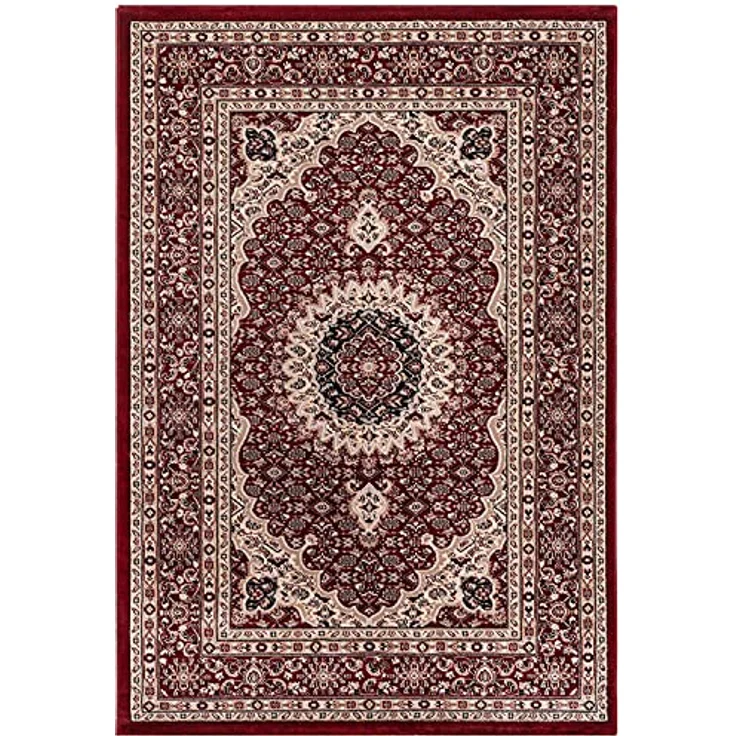 Vimoda Orientteppich Klassisch Orient Teppich Wohnzimmer Dunkel Rot Stil Ornament, Rechteckig, Höhe: 11 mm, Orient Läufer dicht gewebt in bester Qualität – Bild 7