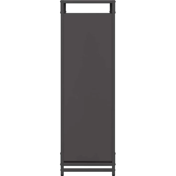 vidaXL Brennholzregal Schwarz 90x28x90 cm Kaltgewalzter Stahl 864215 – Bild 6