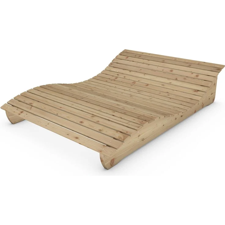 Gartenliege "Relax-Gertl" (Lärche) 1-teilig Liegebreite 140 cm Himmelsliege – Bild 2