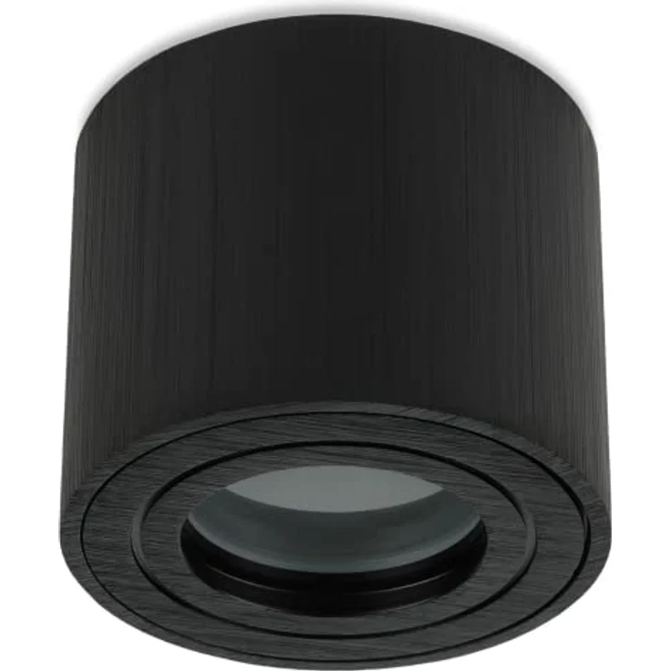Sweet Led Aufbauspot IP44 flach Schwarz Rund – GU10 Deckenstrahler 230V für Bad & Küche – Feuchtraum geeignet – ohne Leuchtmittel – Bild 2