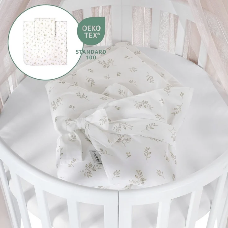 Waldin Babybett Mobiles Babybett OWAL aus Holz 7in1 mit Matratze, mitwachsend – Bild 3