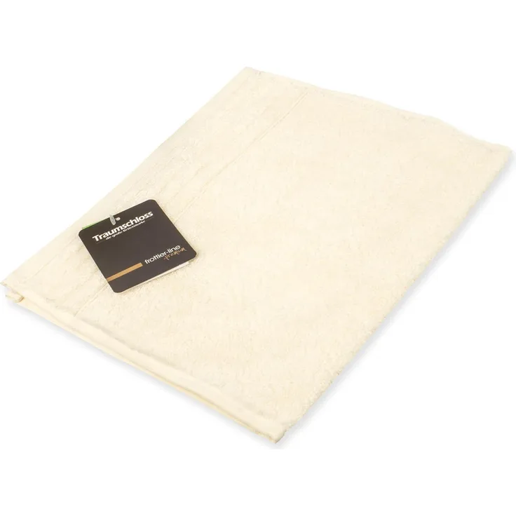 Traumschloss Gästehandtuch Premium-Line, Frottier (1-St), 100% amerikanische Supima Baumwolle mit 600g/m², Creme