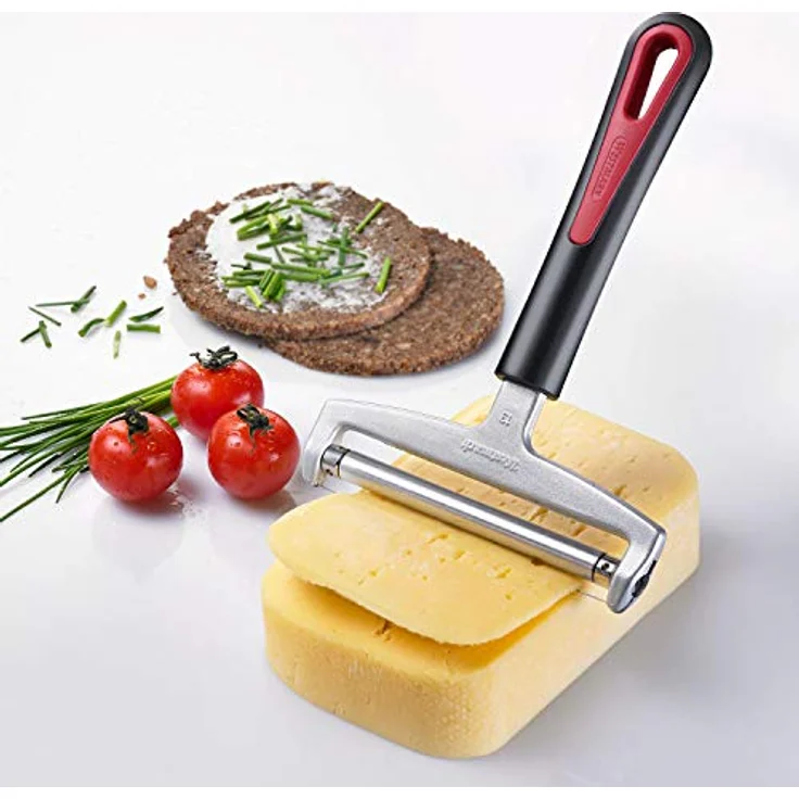 WESTMARK Käsemesser Variable Schnittstärke, Käseschneider mit Rolle & auswechselbarem – Bild 4