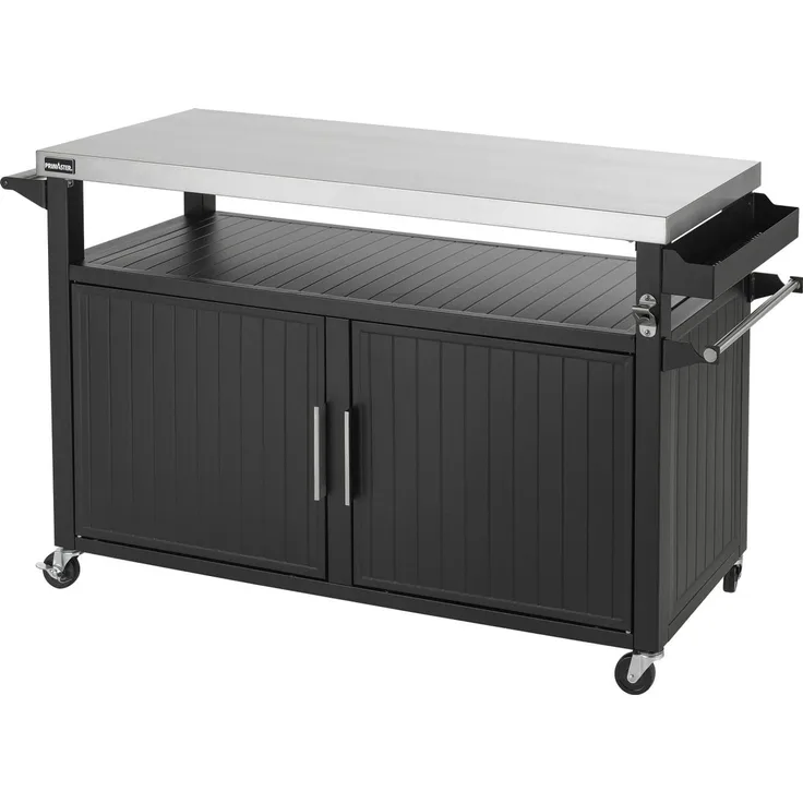 Primaster Grillwagen Napa XXL Universal 2-türig 153x90 cm schwarz
