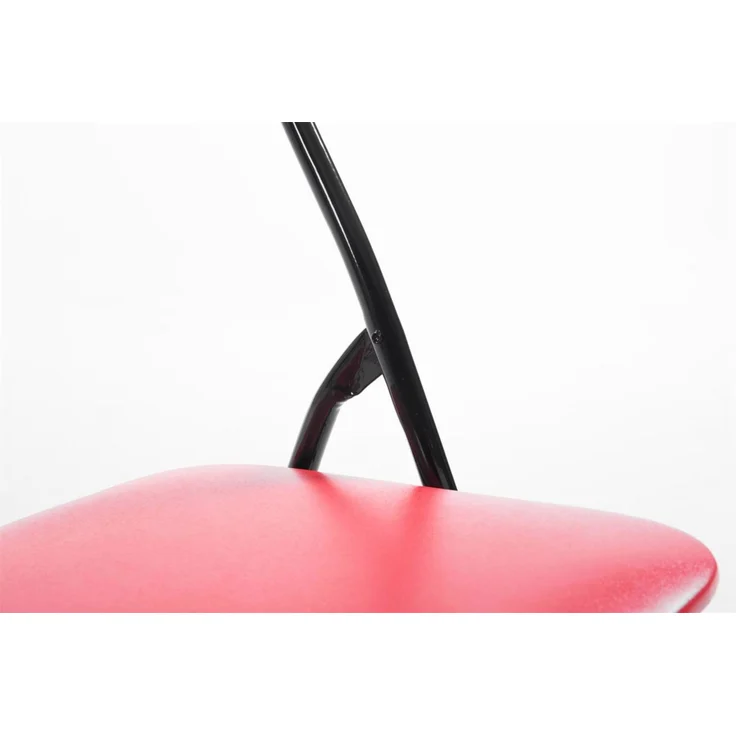 CLP 4er Set Klappstuhl Felix Klappbarer mit Kunstleder PVC Sitz Gepolstert - Farbe:rot/schwarz – Bild 7