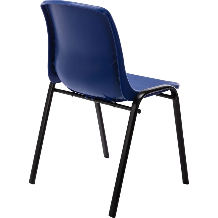 CLP 4er Set Stapelstuhl Nowra Kunststoff stapelbar und mit modernem Design,blau – Bild 4