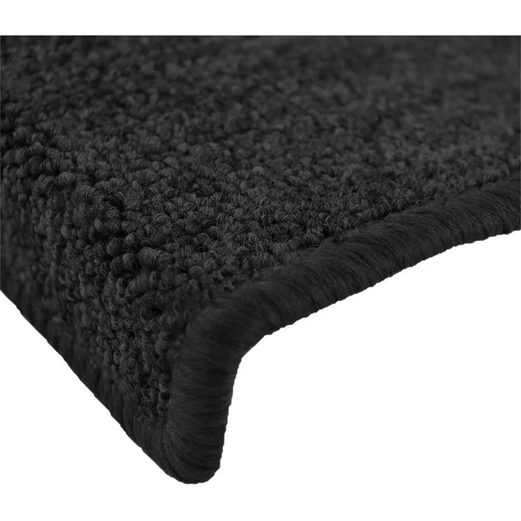 Beautissu Stufenmatte Treppenstufenmatten ProStair, 55x15cm, 15 Stück, Anthrazit, halbrund, Höhe: 4 mm, Stufenmatten Selbstklebend Innen Treppenmatten Stufenmatte – Bild 3