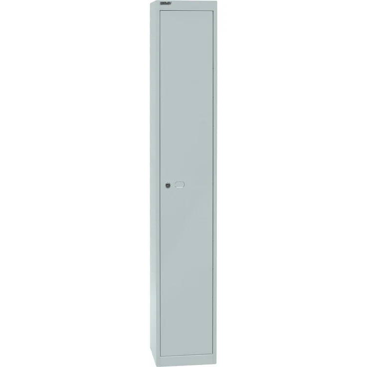Bisley Garderobenschrank Office, 1 Abteil, 1 Fach, T 305 mm, Farbe lichtgrau – Bild 2