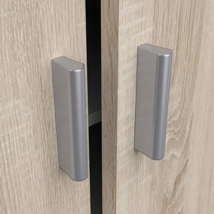 Dmora - Schuhschrank Alcudia, Platzsparendes Schuhregal, Schuhregal für den Eingangsbereich, Mehrzweckgarderobe mit 5 Regalen, 55x36h108 cm, Eiche – Bild 9
