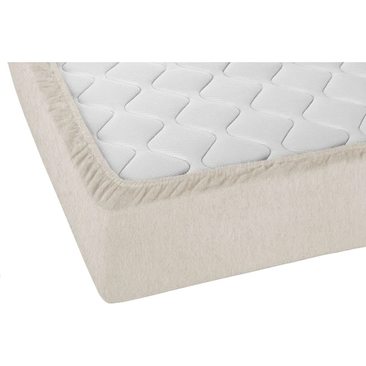 biberna Melange-Flanell Spannbetttuch 0841380 MELANGE UNI, kitt, 1x 140x200 cm - 160x200 cm – Bild 3