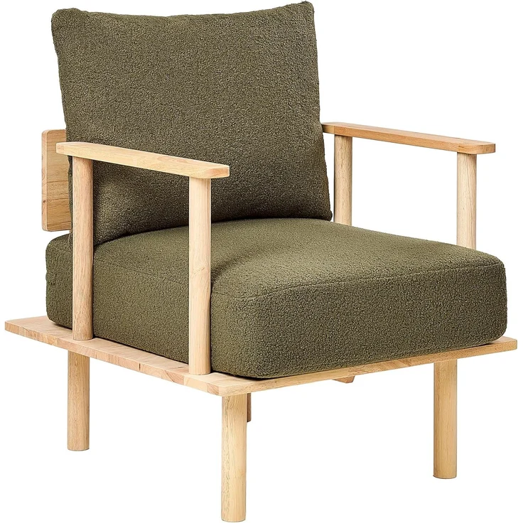 Sessel ASKER Bouclé Dunkelgrün – Bild 4