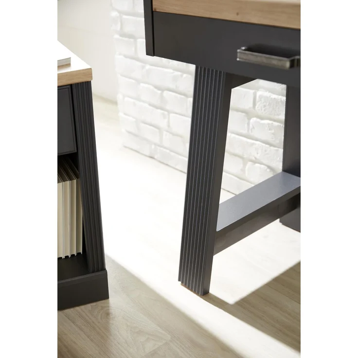 InnoStyle Rollcontainer JASMIN 1 Schubkasten Graphit Artisan Eiche Nachbildung 54x39x62 cm – Bild 7