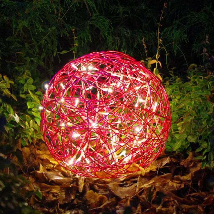 LED-3D-Kugel "Galax Fun", Fuchsia, Alu, 30 cm