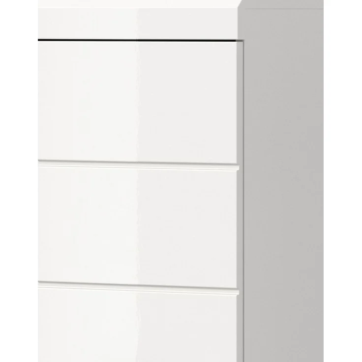 Waschbeckenunterschrank mit Waschbecken Shawn in weiß Hochglanz 80 cm – Bild 3