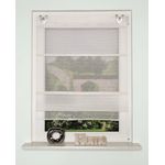 Home Wohnideen Raffrollo wollweiß 130 x 45 cm