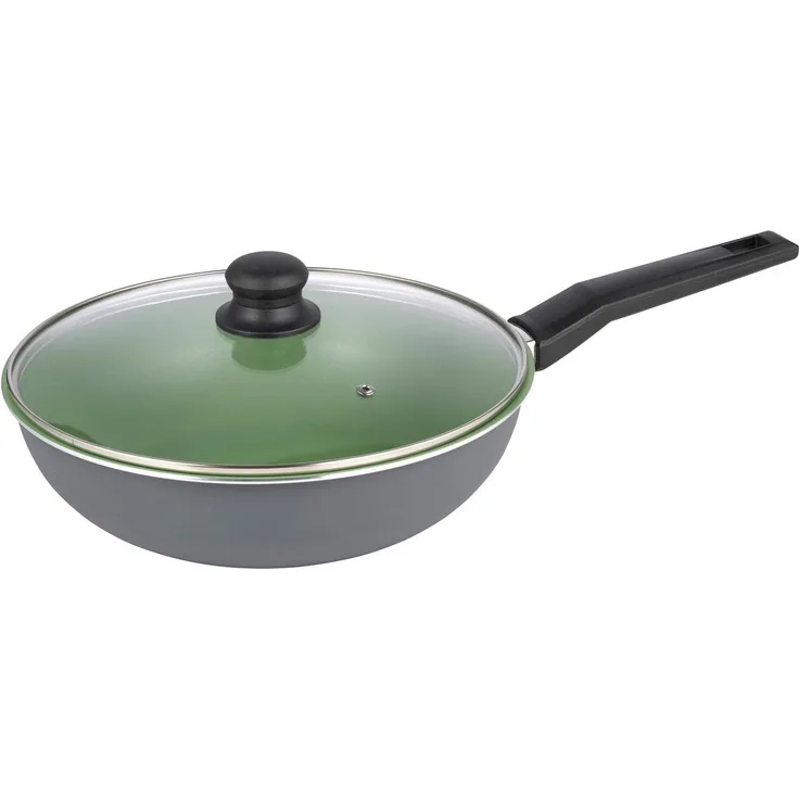 Hochrandpfanne mit Glasdeckel 24cm