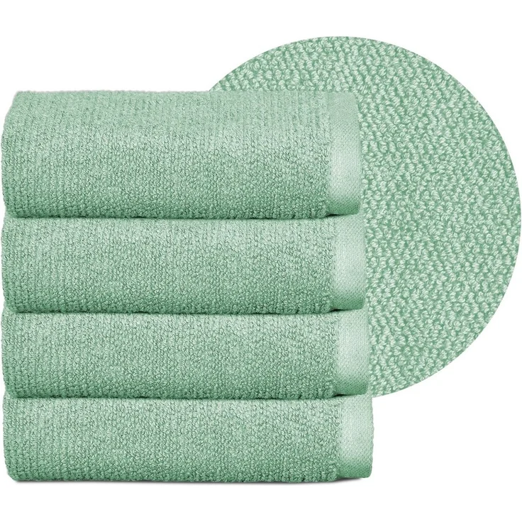Beautex Handtuch Set Handtuch Set, Made in Europe, Frottier (Multischlaufen-Optik, Frottier Premium Set aus 100% Baumwolle 550g/m) – Bild 1