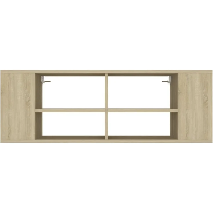 TV-Wandschrank, Fernsehschrank Sonoma-Eiche 102x35x35 cm Holzwerkstoff – Bild 4