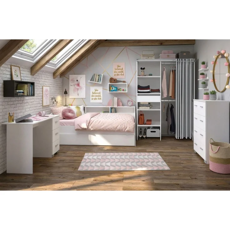 Parisot Kinderzimmer und Jugendzimmer Sleep in weiß Set 4-tlg. – Bild 6