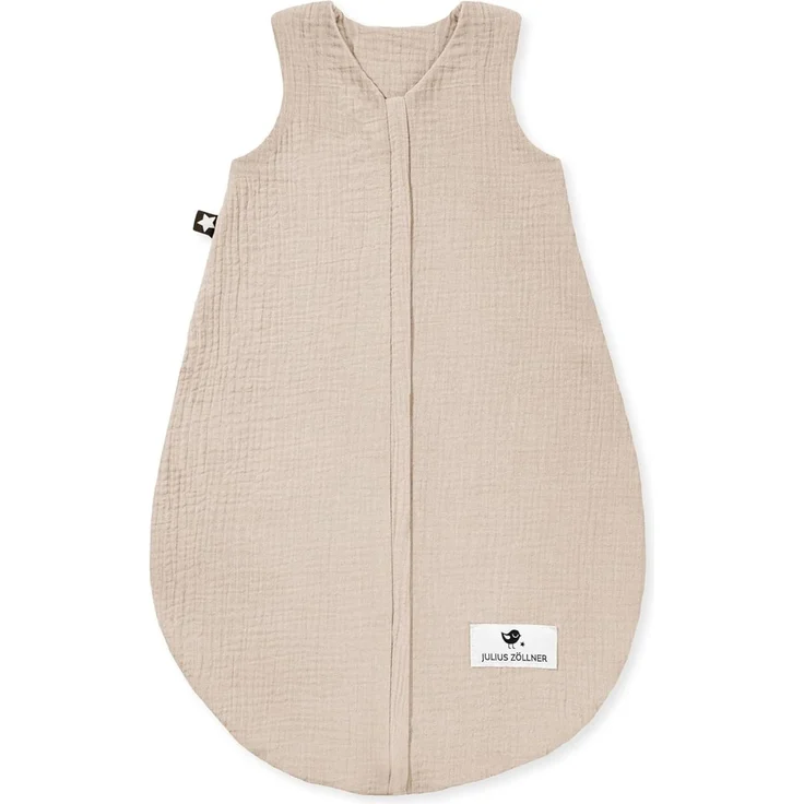 Julius Zöllner Baby Sommerschlafsack Musselin sand 90 cm – Bild 1