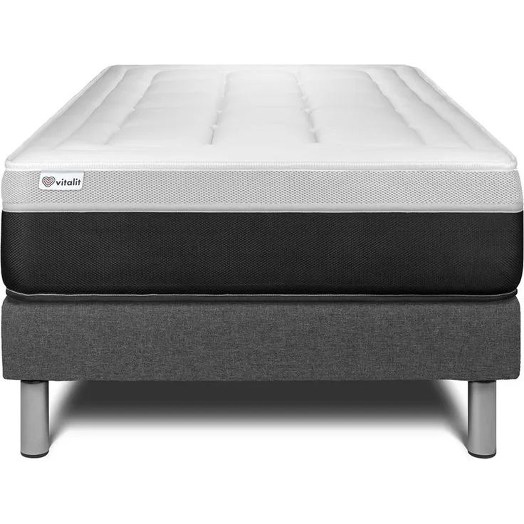 Matratzenset VITAL FORM 90x190 cm Bettrahmen Kit grau