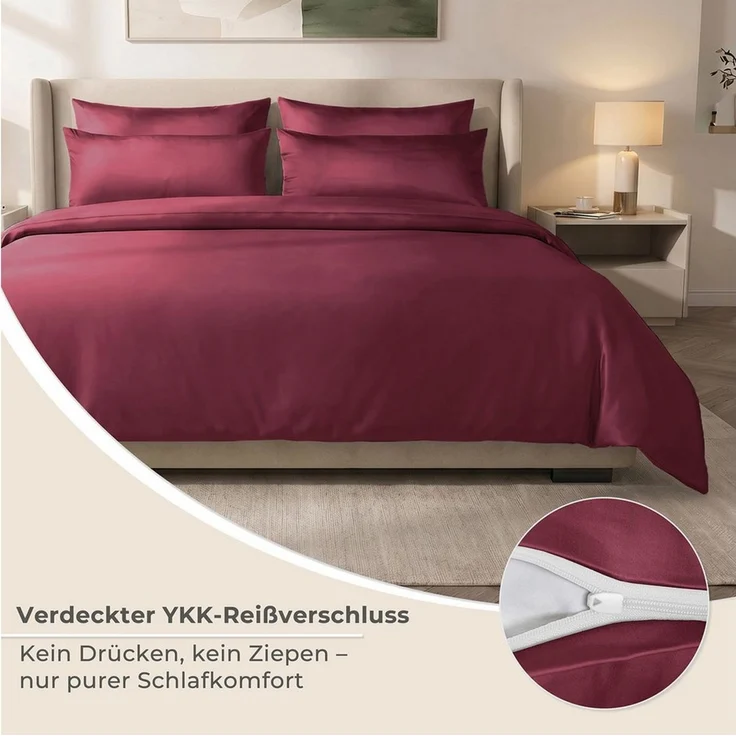 Laynenburg Bettwäsche Eukalyptus aus 100% Tencel Lyocell ab Gr. 135x200 – Bild 4