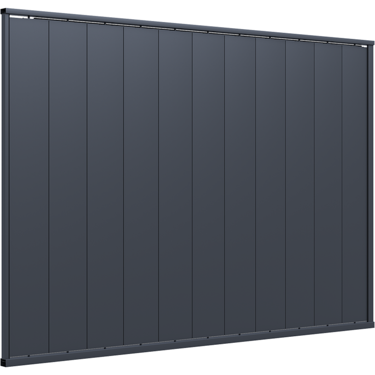 Weide Pergola Sichtschutzwand 3,6m mit kippbaren Lamellen anthrazit – Bild 6
