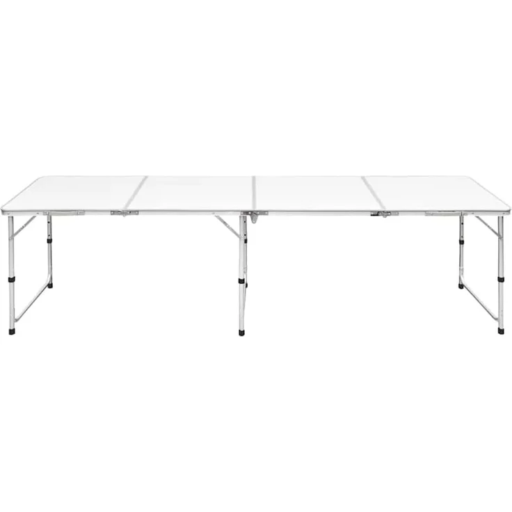 Campingtisch zusammenklappbar höhenverstellbar Aluminium 240 x 60 cm 41327 – Bild 3