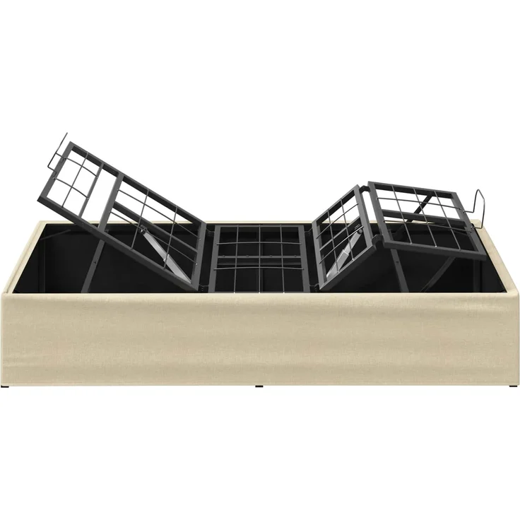 vidaXL Elektrisch verstellbares Bettgestell Creme 200 x 80 x 33,5 cm 42037276 – Bild 7