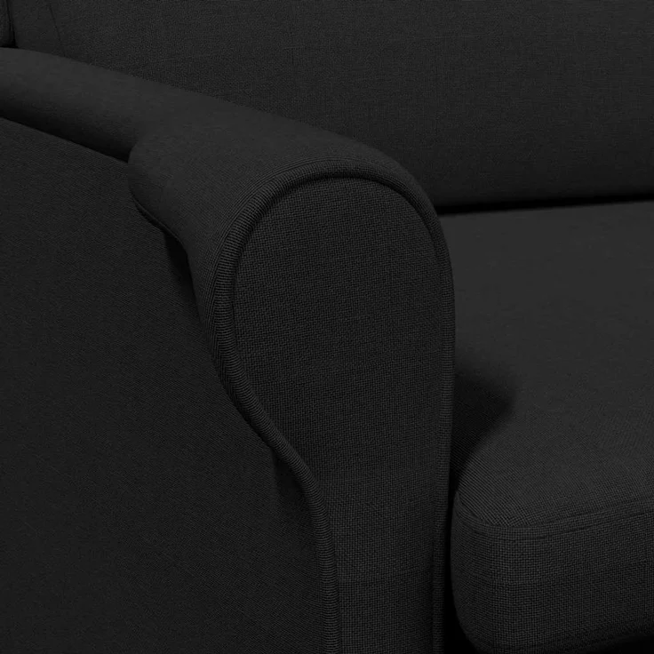 vidaXL Sessel Schwarz 76 x 94 x 102 cm Stoff 42009842 – Bild 7