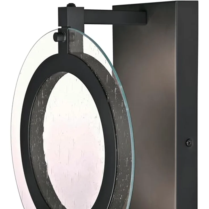 Westinghouse Maddox 63741, Einflammige dimmbare LED-Wandleuchte für Außenbereiche in Mattschwarz mit klarem Antikglas, 15 Watt, 3000K warmweiß – Bild 3