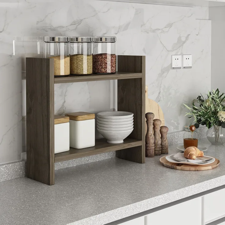 Skye Decor 'Denver - Walnut' Küchenregal, Walnuss, 34 x 10 x 30 cm