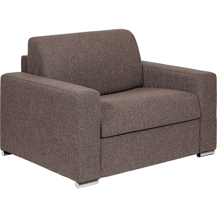 Vente-unique - CALITO - Schlafsessel - Metall - Stahl - Schokoladenbraun - 124 x 95 x 85 cm – Bild 4