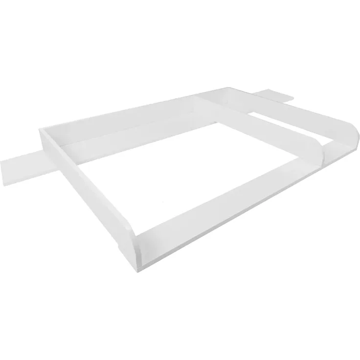 Puckdaddy Wickelaufsatz Matz 159,5 x 80 x 10 cm Holz Weiß Wickelauflage für IKEA Hemnes Kommode (Weiß)